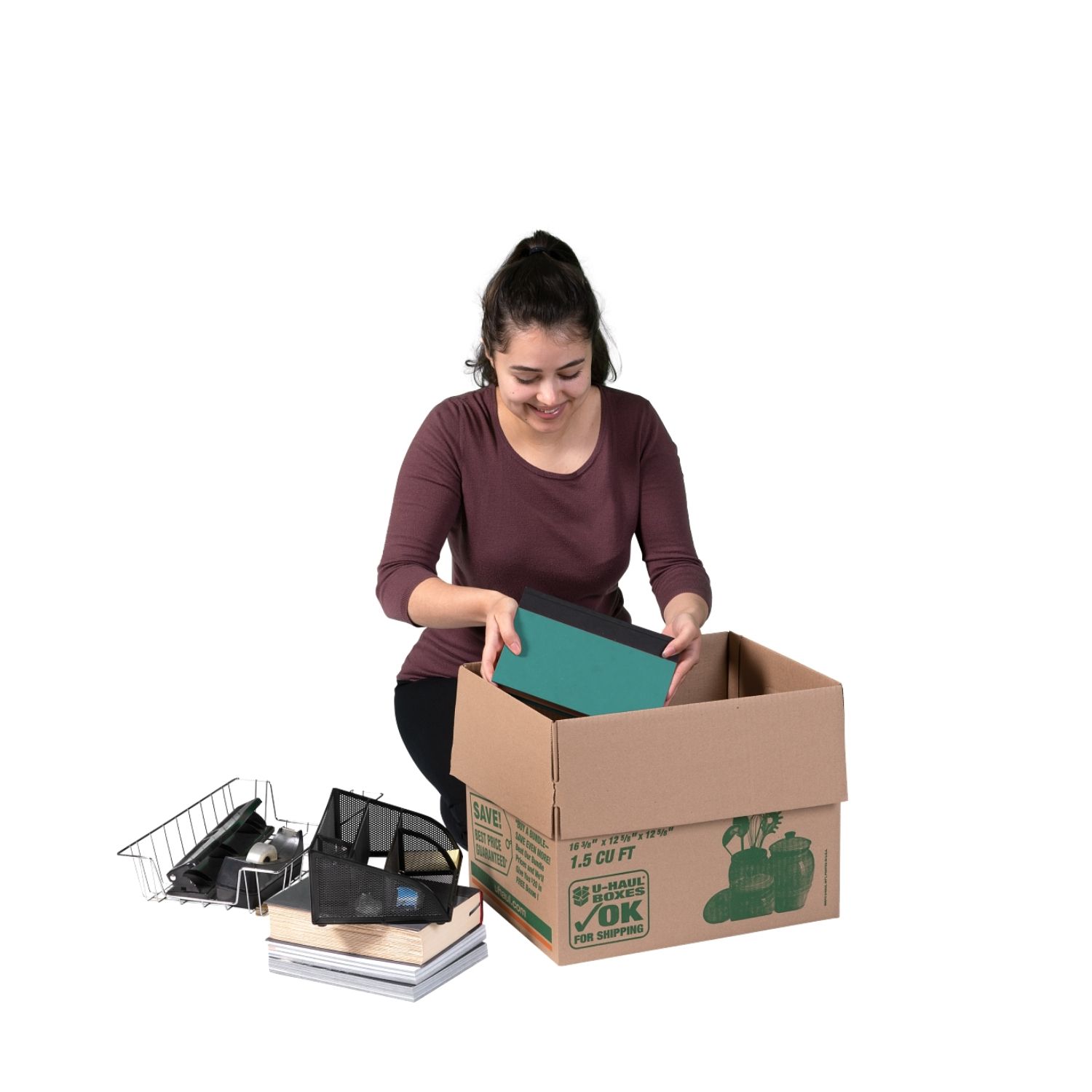 loading small moving box